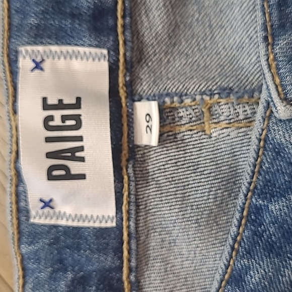 PAIGE Jeans Women's sz 29 Sarah Slim High Rise Denim Jeans - Picture 7 of 14